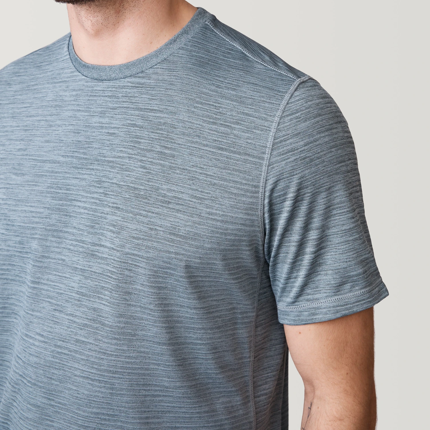 Men's Tech Jacquard Short Sleeve Crew Neck 5 Men's Tech Jacquard Short Sleeve Crew Neck - Image 5