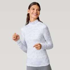 Women's FreeCycle® Cloud Knit Base Layer Top -Refined Fashion 14 ALAF2803 Silver Fair Isle 2208 FW 032