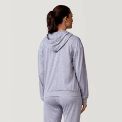 Women's Cloud Knit Zip Hoodie -Refined Fashion 14ALAS3470 MED GREY 14ALAS3911 MED GREY 2212 SS23 032