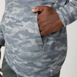 Men's Sueded Flex Hoodie -Refined Fashion 14AMAF2504 ROCK CAMO 0322