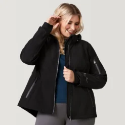 Women's Plus Size Aeris Super Softshell® Jacket -Refined Fashion 30 LOF2116X Black 2208 FW 045