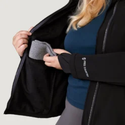 Women's Plus Size Aeris Super Softshell® Jacket -Refined Fashion 30 LOF2116X Black 2208 FW 063