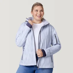Women's Plus Size Aeris Super Softshell® Jacket -Refined Fashion 30 LOF2116X Silver Chip 2208 FW 037