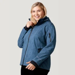 Women's Plus Size Aeris Super Softshell® Jacket -Refined Fashion 30 LOF2116X Teal 2208 FW 001