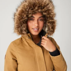Women's Vanguard II Parka Jacket -Refined Fashion 331 LOF82442 DULL GOLD 3046