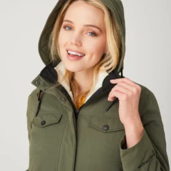 Women's Cascade Canvas 3-in-1 Systems Jacket -Refined Fashion 448 LOF2324 OLIVE VINE 5134