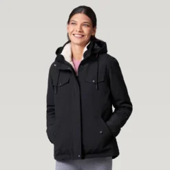 Women's Cascade Canvas 3-in-1 Systems Jacket -Refined Fashion 448 LOF2324 Black 2208 FW 019