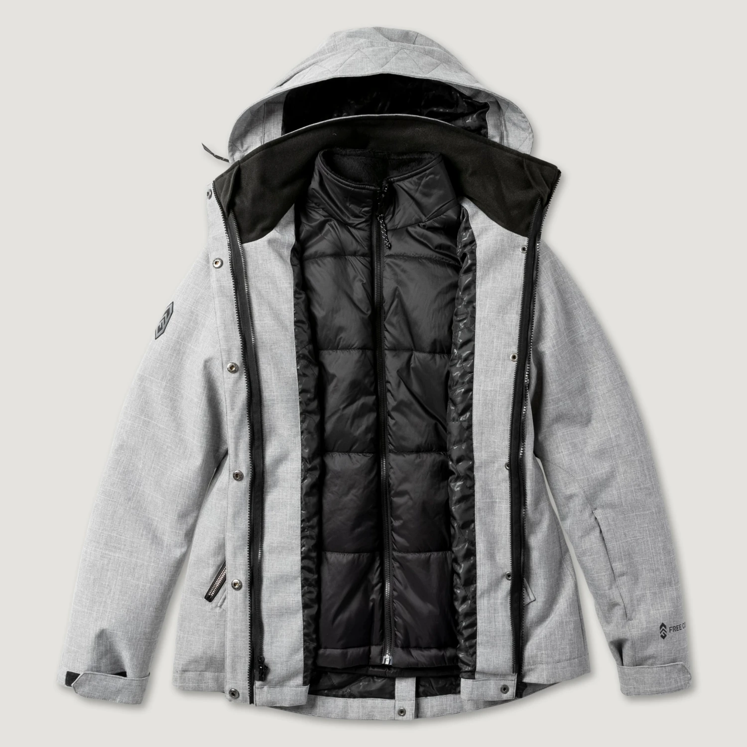 Women's Plus Size Andorra 3-in-1 Systems Jacket 8 Women's Plus Size Andorra 3-in-1 Systems Jacket - Image 8