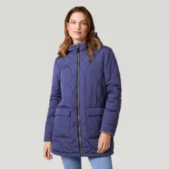 Women's Stratus Lite Reversible Long Jacket -Refined Fashion 462 LOF12302R Blue Moon 2208 FW 022