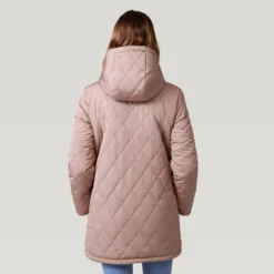 Women's Stratus Lite Reversible Long Jacket -Refined Fashion 462 LOF12302R Mushroom 2208 FW 030