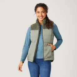 Women's Lansby Stratus Lite Reversible Vest -Refined Fashion 462 LOF2602R OLIVE VINE 4837