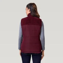 Women's Lansby Stratus Lite Reversible Vest -Refined Fashion 462 LOF2602R Dark Cherry 2208 FW 038
