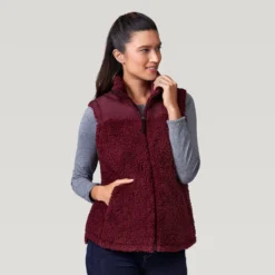 Women's Lansby Stratus Lite Reversible Vest -Refined Fashion 462 LOF2602R Dark Cherry 2208 FW 052