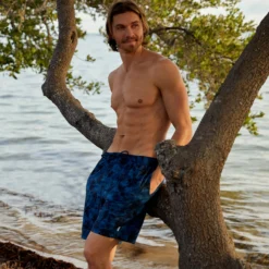 Men's Tropical Camo Swim Short