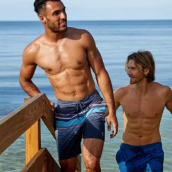 Men's Diamond Plate Stripe Surf Swim Short -Refined Fashion 488MSS3503488MSS3504 A065 030 scaled