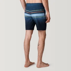 Men's Diamond Plate Stripe Surf Swim Short -Refined Fashion 488MSS35041619SPRINGGREEN 2212 FW 013
