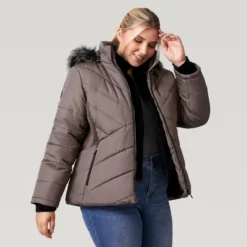 Women's Plus Size Brisk II Parka Jacket -Refined Fashion 512 LOF2705X Fossil 2208 FW 043