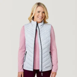 Women's FreeCycle® Lansby Packable Puffer Vest -Refined Fashion 513 LOF2620 SILVER CHIP 0046
