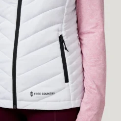 Women's FreeCycle® Lansby Packable Puffer Vest -Refined Fashion 513 LOF2620 WHITE 0080