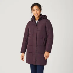 Women's FreeCycle® Lansby Long Puffer Jacket -Refined Fashion 513 LOF2703 MAHOGANY 4112 33d89ac9 f6c0 4bee 9b2b bfecee1b91cb