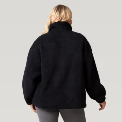 Women's Plus Size FreeCycle® Dimi Sierra Butter Pile® Jacket -Refined Fashion 519 LOF2830X Black 2208 FW 023