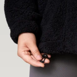 Women's Plus Size FreeCycle® Dimi Sierra Butter Pile® Jacket -Refined Fashion 519 LOF2830X Black 2208 FW 045