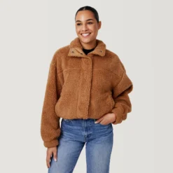Women's FreeCycle® Dimi Sierra Butter Pile® Jacket -Refined Fashion 519 LOF2830 CAMEL0559
