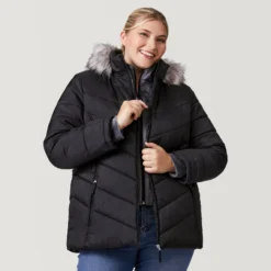Women's Plus Size Unstoppable II Poly Air Touch Jacket 19 Women's Plus Size Unstoppable II Poly Air Touch Jacket -Refined Fashion 52 LOF77252X Black 2208 FW 028 31355e22 8954 49eb a5ee f8c98cdf2a81