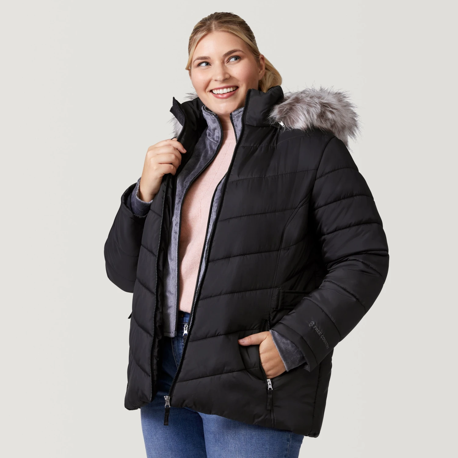Women's Plus Size Unstoppable II Poly Air Touch Jacket 2 Women's Plus Size Unstoppable II Poly Air Touch Jacket - Image 2