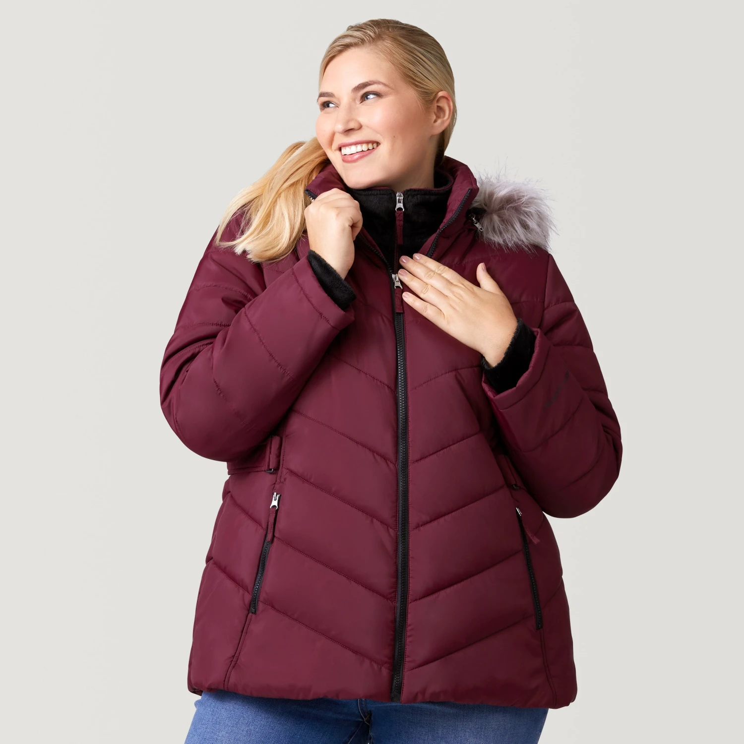Women's Plus Size Unstoppable II Poly Air Touch Jacket 6 Women's Plus Size Unstoppable II Poly Air Touch Jacket - Image 6