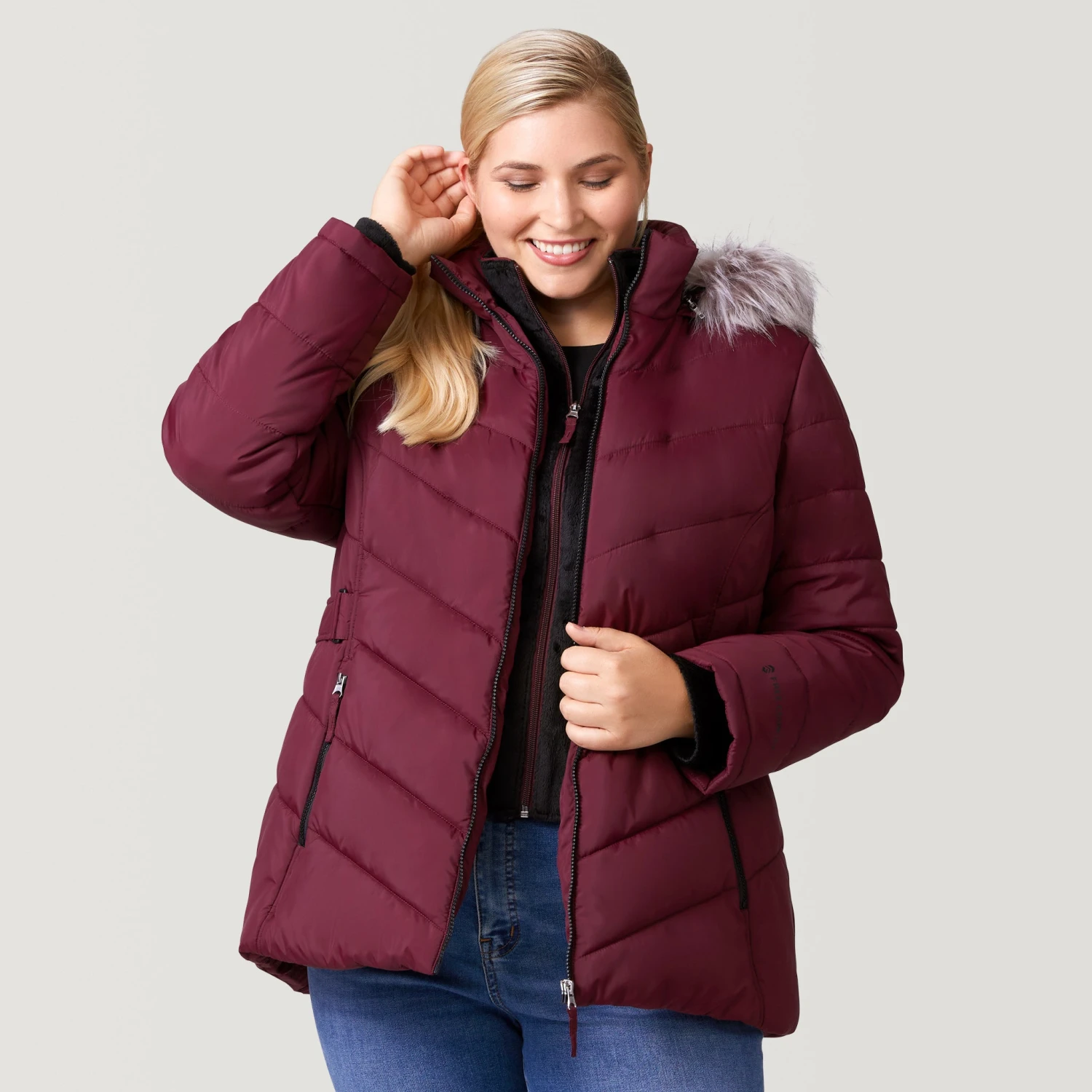 Women's Plus Size Unstoppable II Poly Air Touch Jacket 8 Women's Plus Size Unstoppable II Poly Air Touch Jacket - Image 8