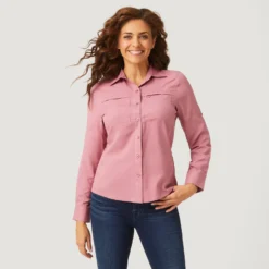 Women's Venture Shirt -Refined Fashion J70L2A822 MAUVE CLAY 006