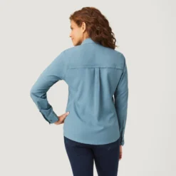 Women's Venture Shirt -Refined Fashion J70L2A822 SAGE STEEL 037