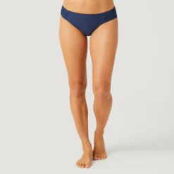 Women's Side Ruched Bikini Bottom -Refined Fashion SA2312 NAVY 061