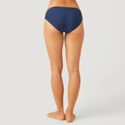 Women's Side Ruched Bikini Bottom -Refined Fashion SA2312 NAVY 074