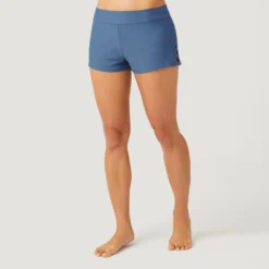 Women's Side Strap Boy Short -Refined Fashion SA2525 SLATE 014