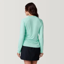 Women's UPF Long Sleeve Sunshirt -Refined Fashion SCLSS3813MINT 2212 SS23 039