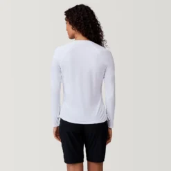 Women's UPF Long Sleeve Sunshirt -Refined Fashion SCLSS3813WHITE 2212 SS23 034