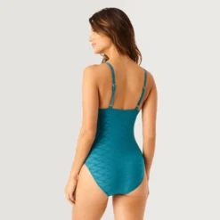 Women's Twist Front One-Piece Swimsuit -Refined Fashion SH2004 LAGOON 478
