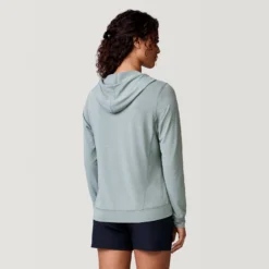 Women's Hooded Pullover UPF Sunshirt -Refined Fashion SPLSS3819 MOSS J54LAS3633 BLACK 2212 SS23 025