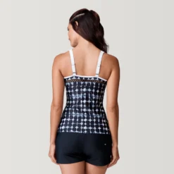 Women's Coastline High Neck Tankini Top -Refined Fashion SRLSS3106BLACK175 2212 SS23 038