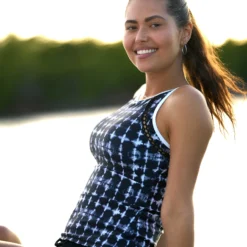 Women's Coastline High Neck Tankini Top -Refined Fashion SRLSS3106SRLSS3524 T070 015 scaled