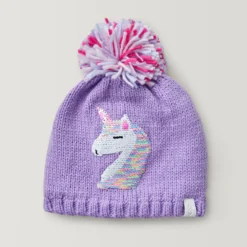 Aquarius Girls' Unicorn Beanie