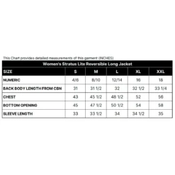 Women's Stratus Lite Reversible Long Jacket -Refined Fashion stratus lite long size guide