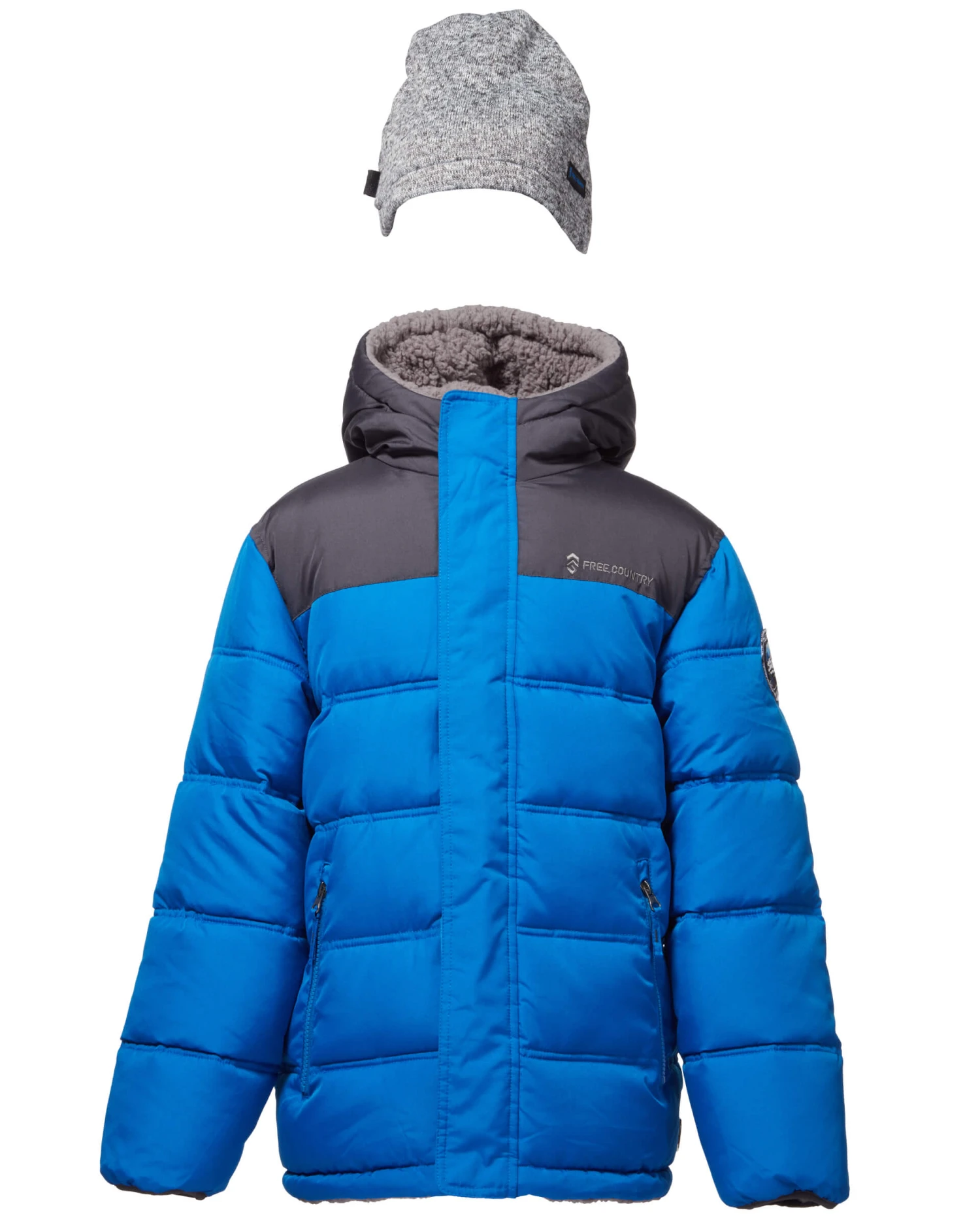 Toddler Boys' Protean Reversible Puffer Jacket With Hat 2 Toddler Boys' Protean Reversible Puffer Jacket With Hat - Image 2