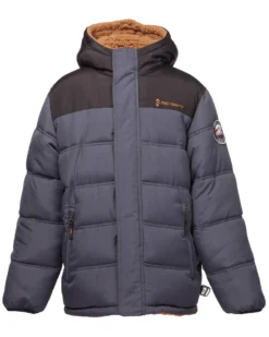 Toddler Boys' Protean Reversible Puffer Jacket With Hat 22 Toddler Boys' Protean Reversible Puffer Jacket With Hat -Refined Fashion toddler boys protean reversible puffer jacket with hat charcoal 2