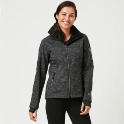 Women's Aeris Super Softshell® Jacket -Refined Fashion womens aeris super softshell jacket striation black 1