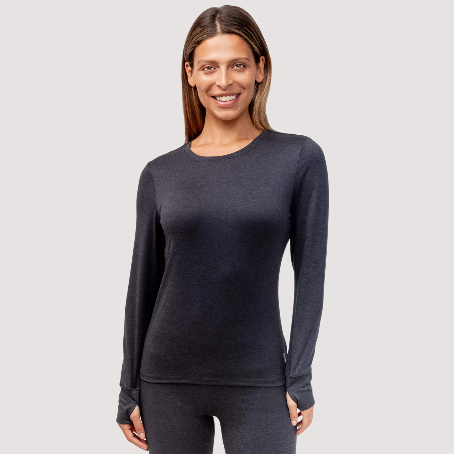 Women's Midweight Sueded Base Layer Top 1 Women's Midweight Sueded Base Layer Top