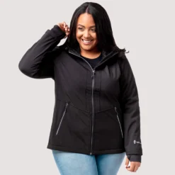 Women's Plus Size Freeform II Super Softshell® Jacket -Refined Fashion womens plus size freeform ii super softshell jacket black 1