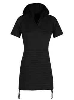 Women's V-Neck Kangaroo Cover Up -Refined Fashion womens v neck kangaroo cover up black 1 scaled